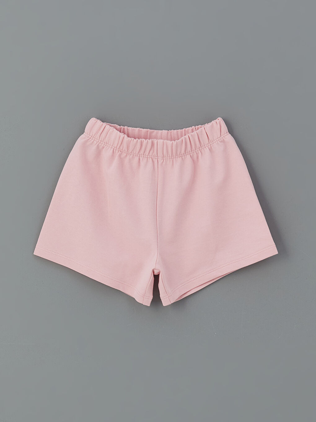 Серпімді белдік принтті қыз балаларға арналған шолақ шалбар 2 бөліктен тұратын-2