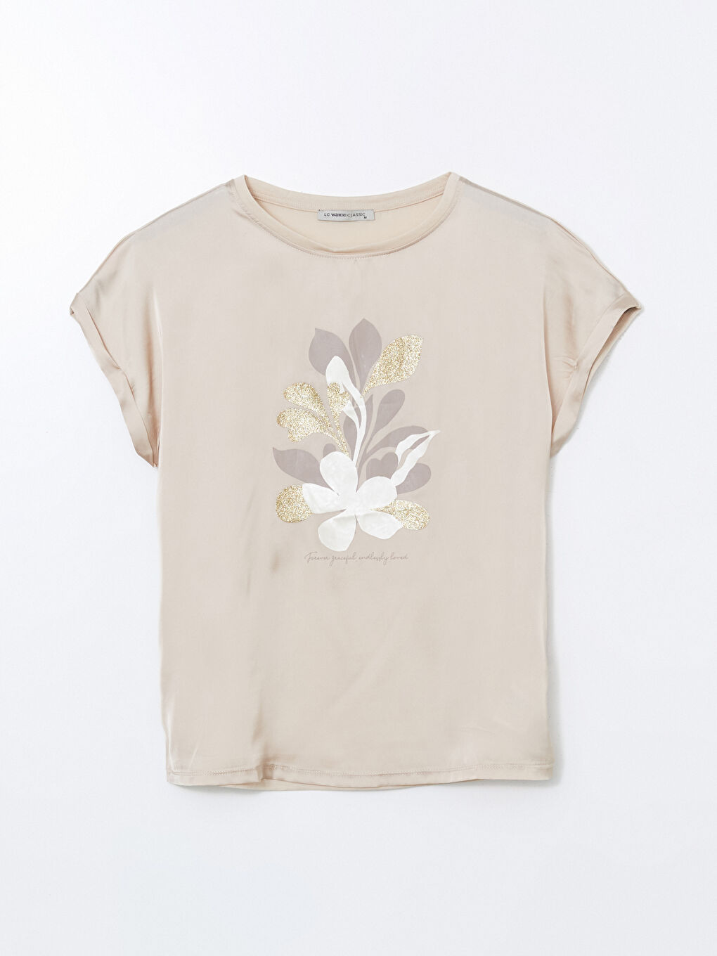 Crew Neck Printed Women's T-Shirt -S5IS13Z8-FWZ