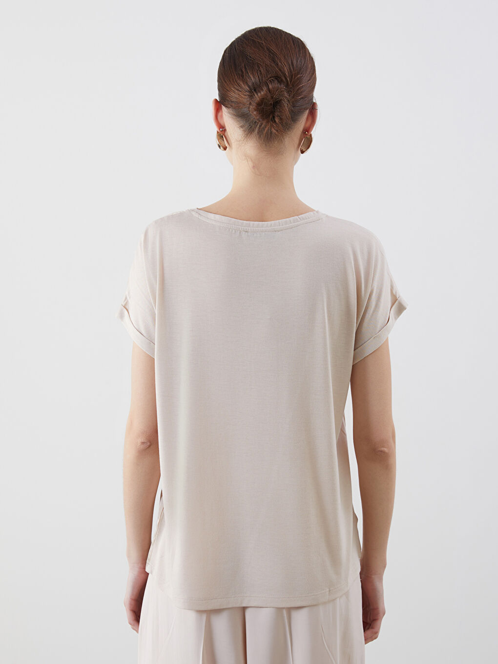 Crew Neck Printed Women's T-Shirt -S5IS13Z8-FWZ