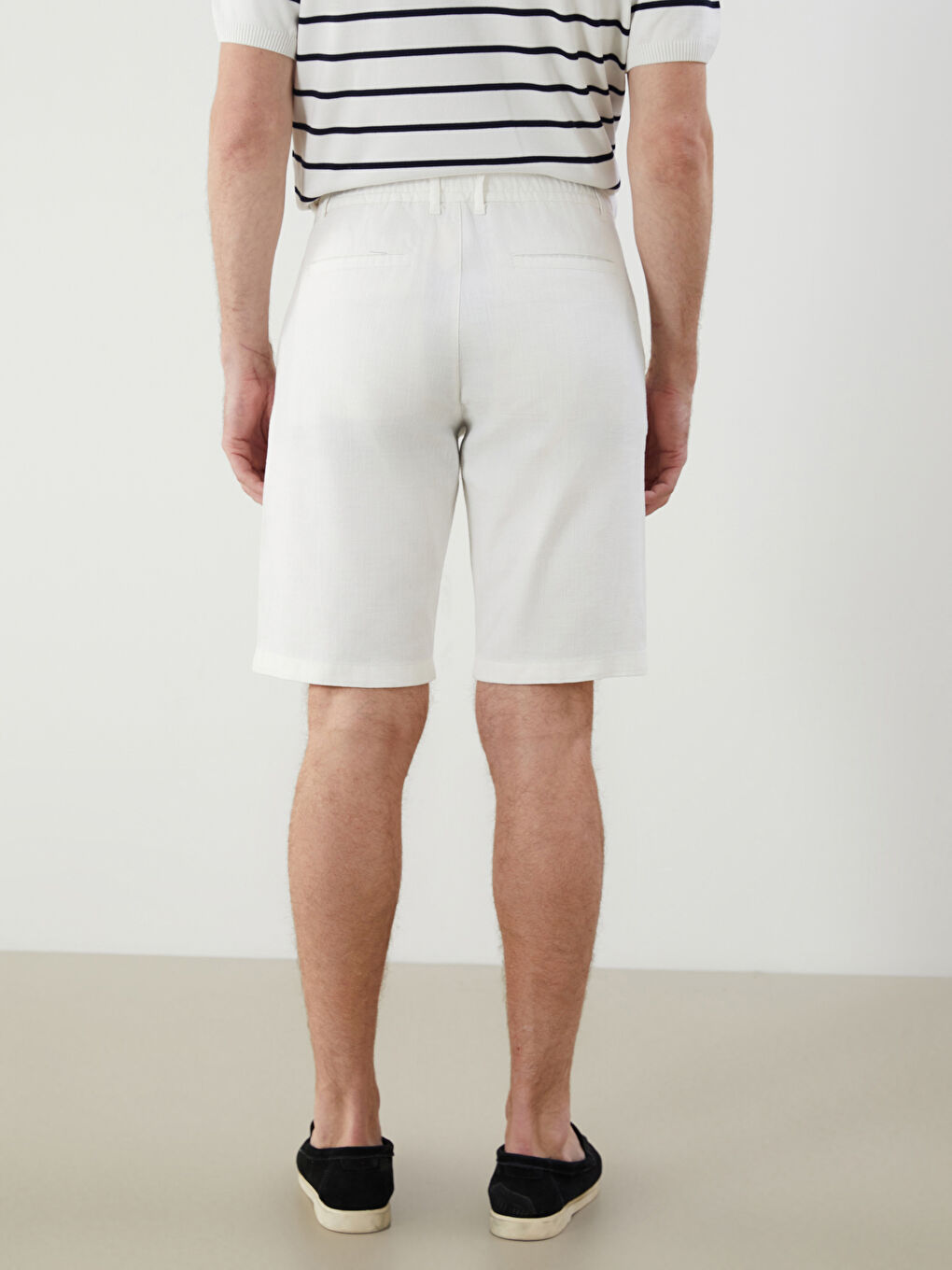SOUTHBLUE Regular Fit Linen-Look Men's Shorts -S5IS30Z8-R9J