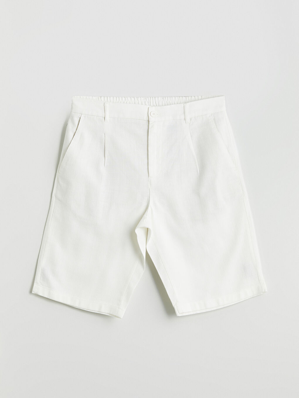 SOUTHBLUE Regular Fit Linen-Look Men's Shorts -S5IS30Z8-R9J