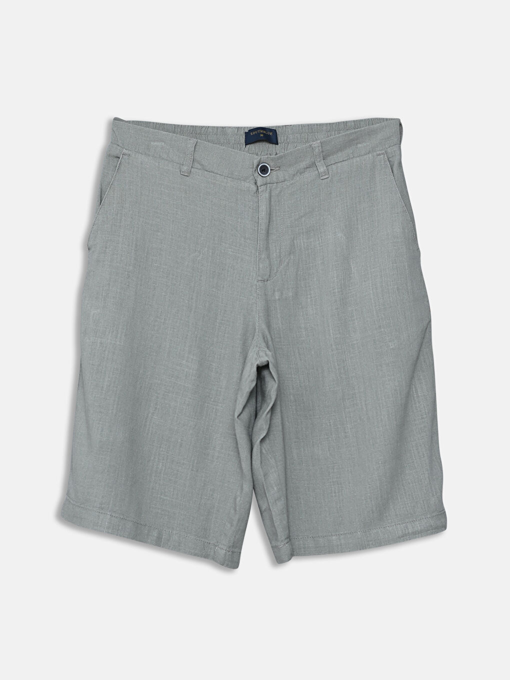 SOUTHBLUE Regular Fit Linen-Look Men's Shorts -S5IS31Z8-GBN