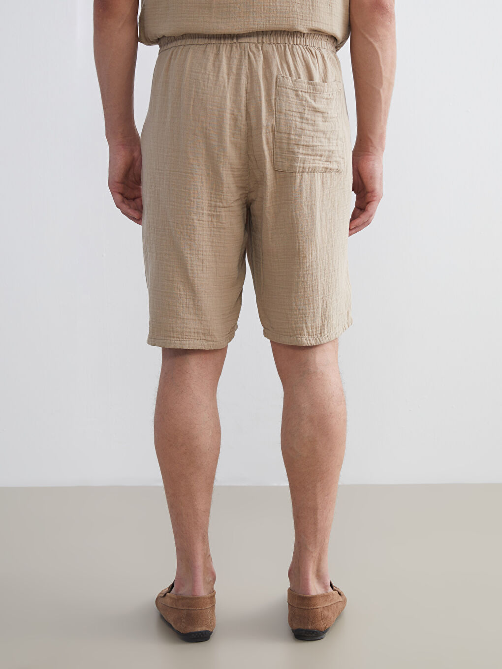 LCW Vision Slim Fit Beli Bağlama Detaylı Erkek Şort -S5IS32Z8-RW0