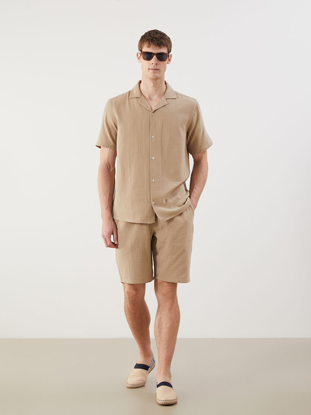 LCW Vision Slim Fit Binding Detail Men's Shorts -S5IS32Z8-RW0