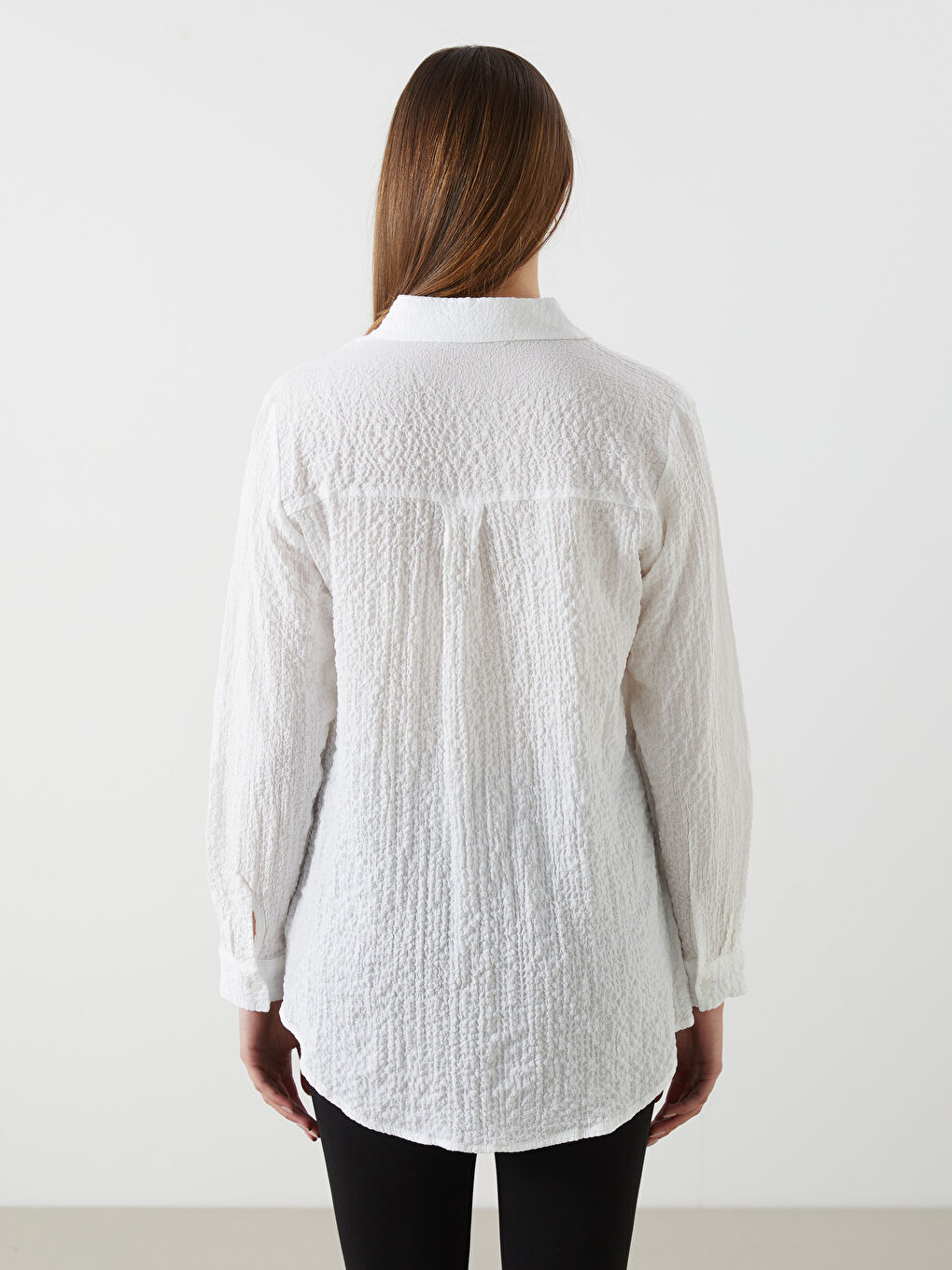 LCWAIKIKI Classic Textured Women's Shirt Tunic -S5IS52Z8-EEW
