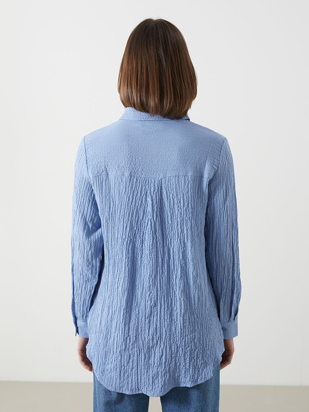 Textured Women's Shirt Tunic-3