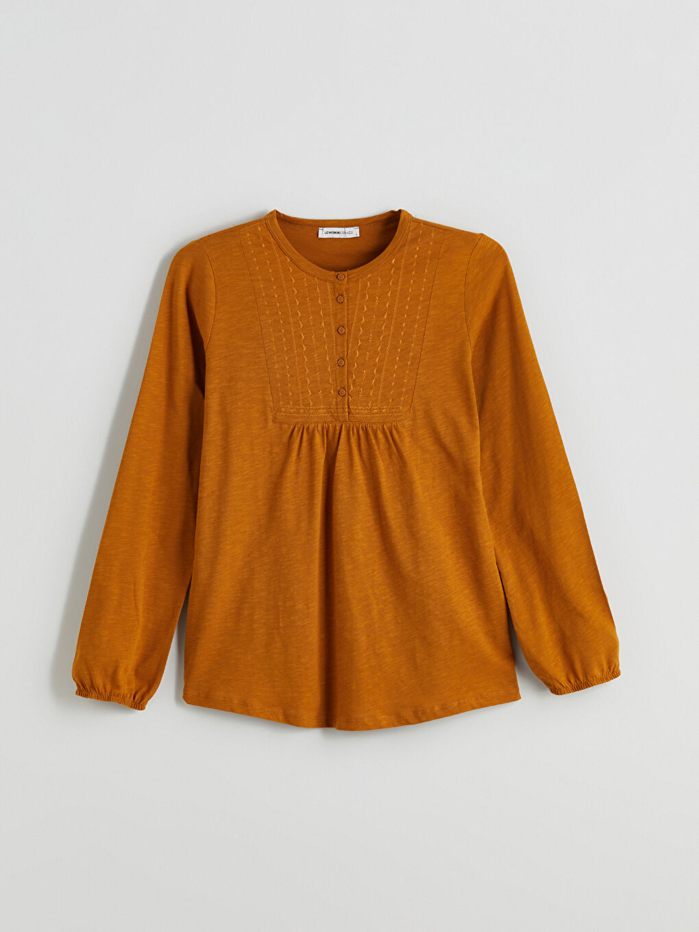 Crew Neck Embroidered Blouse -S5IS54Z8-H1V