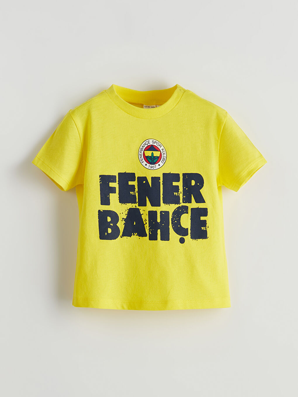Sarı Fenerbahçe Baskılı Erkek Bebek Tişört