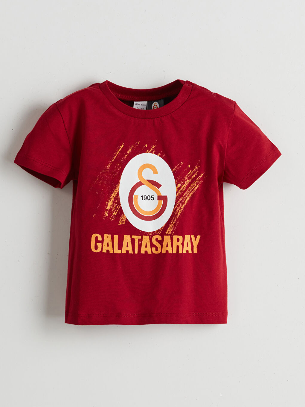 Kırmızı Galatasaray Baskılı Erkek Bebek Tişört
