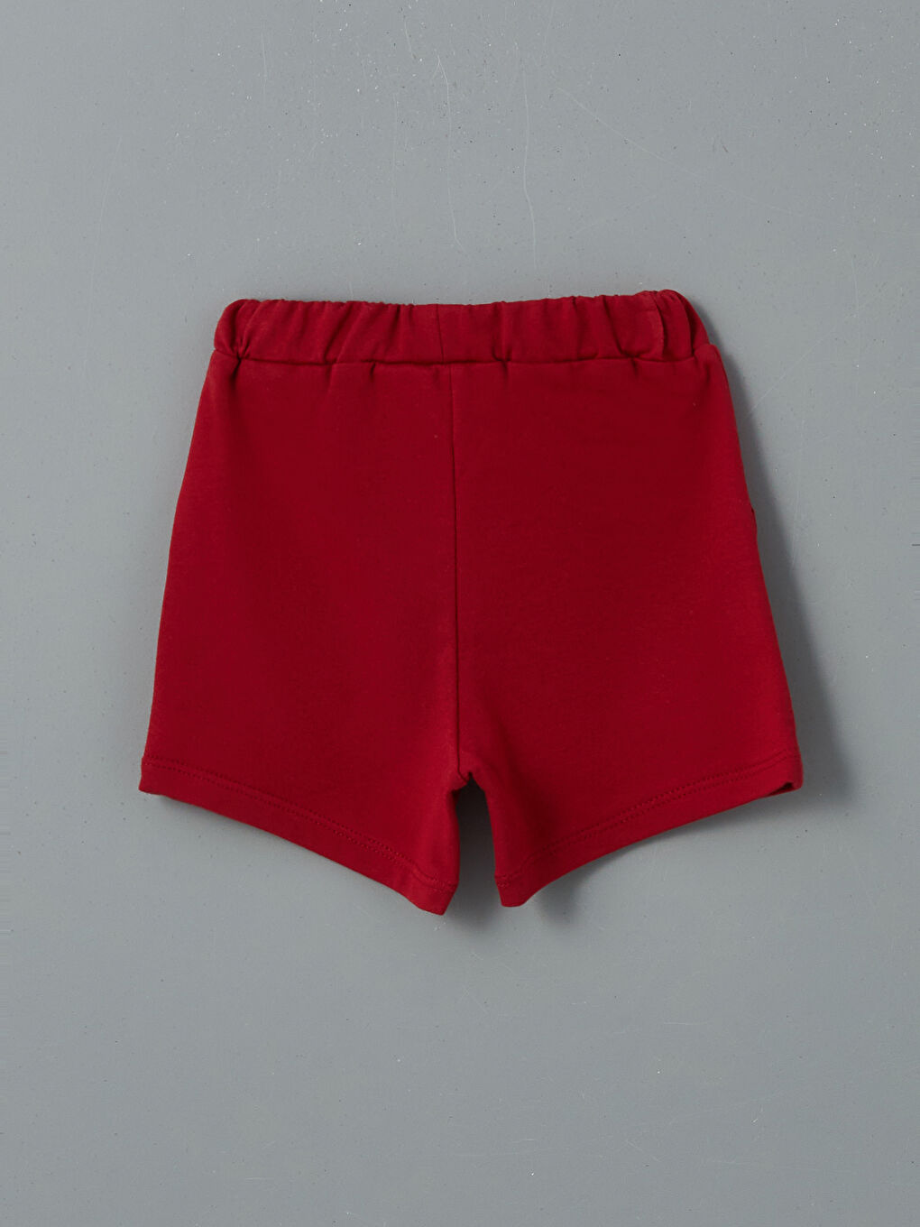 Kırmızı Beli Lastikli Galatasaray Baskılı Erkek Bebek Şort-1