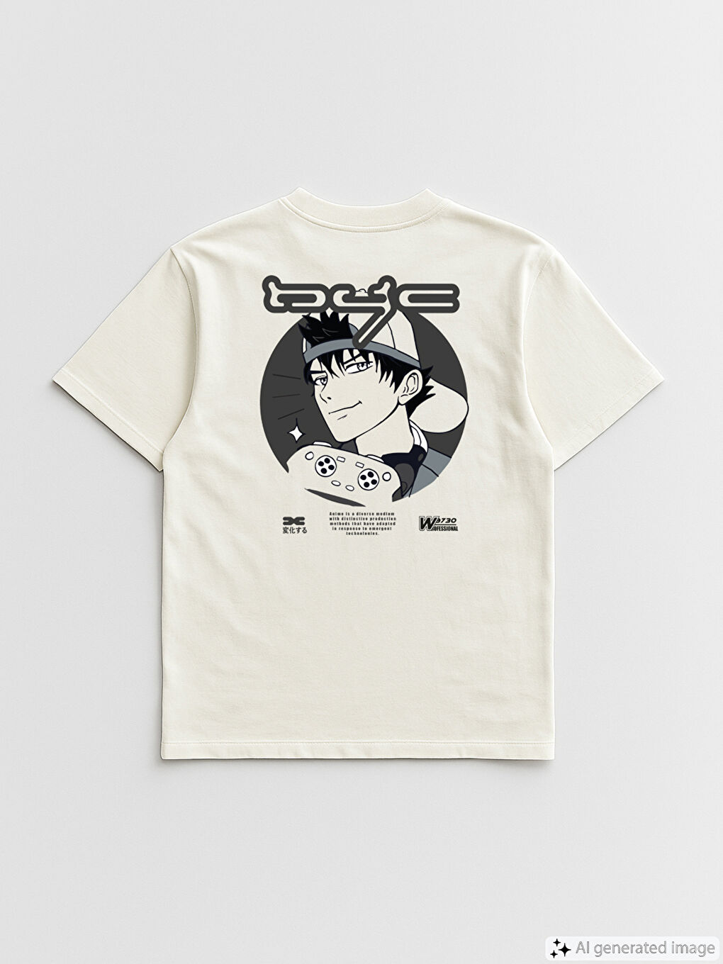 Crew Neck Printed Boys' T-Shirt-1