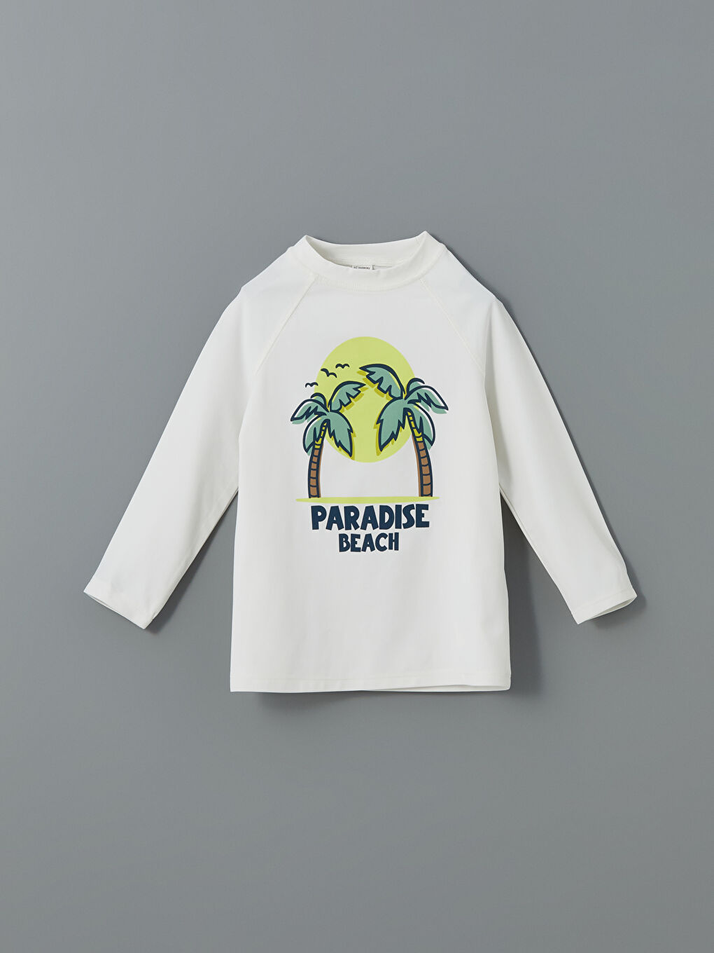 Beyaz UV Korumalı Erkek Çocuk Yüzme Takım-4