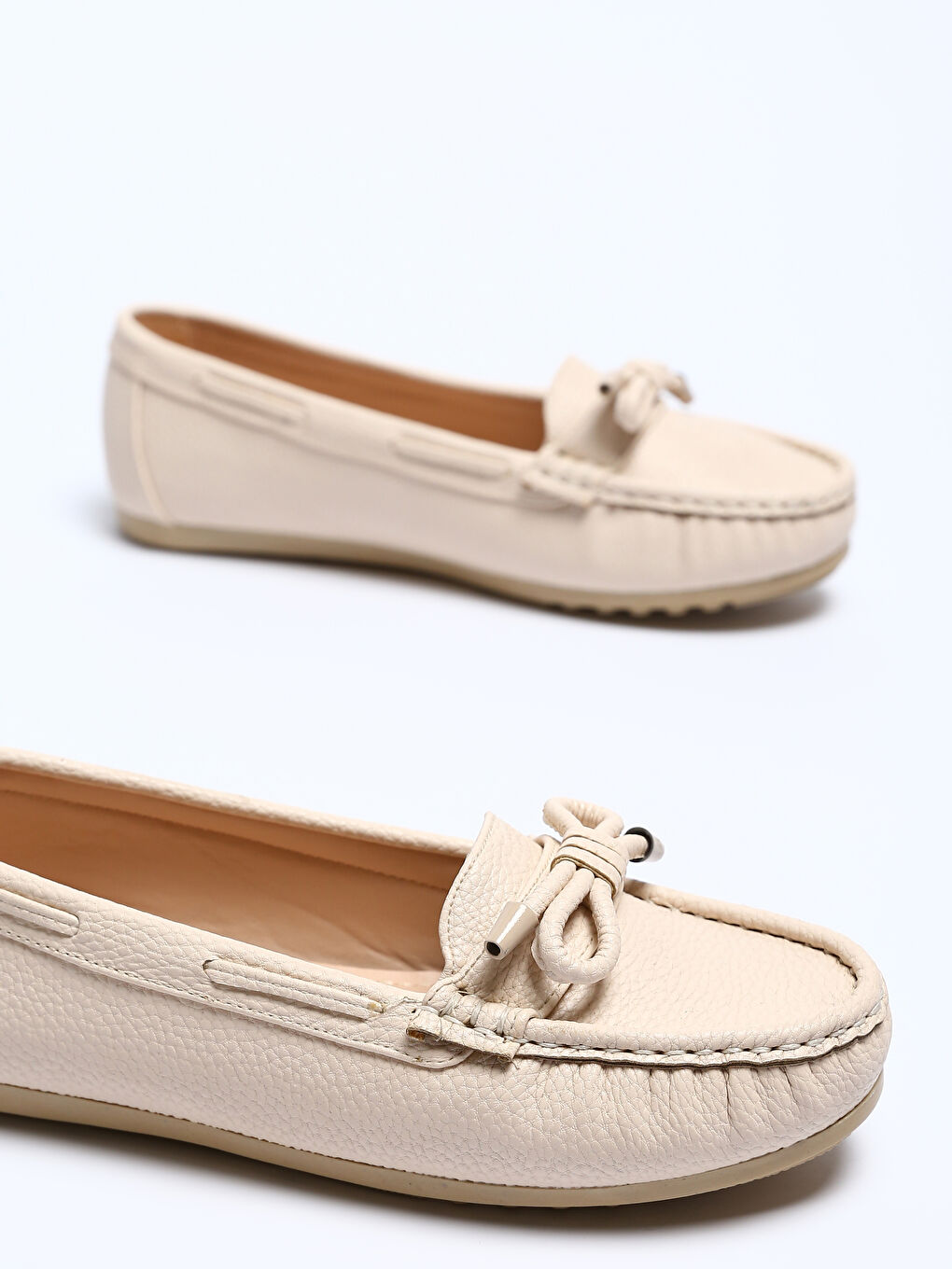 Faux Leather Women's Loafer Shoes-2