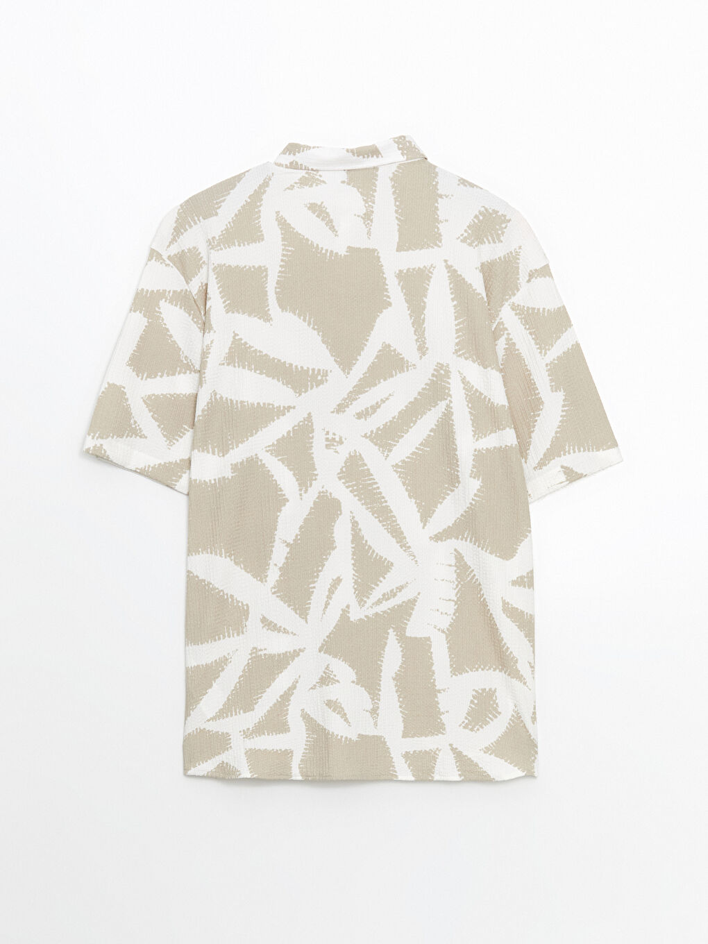 Regular Fit Short Sleeve Patterned Men's Shirt-9