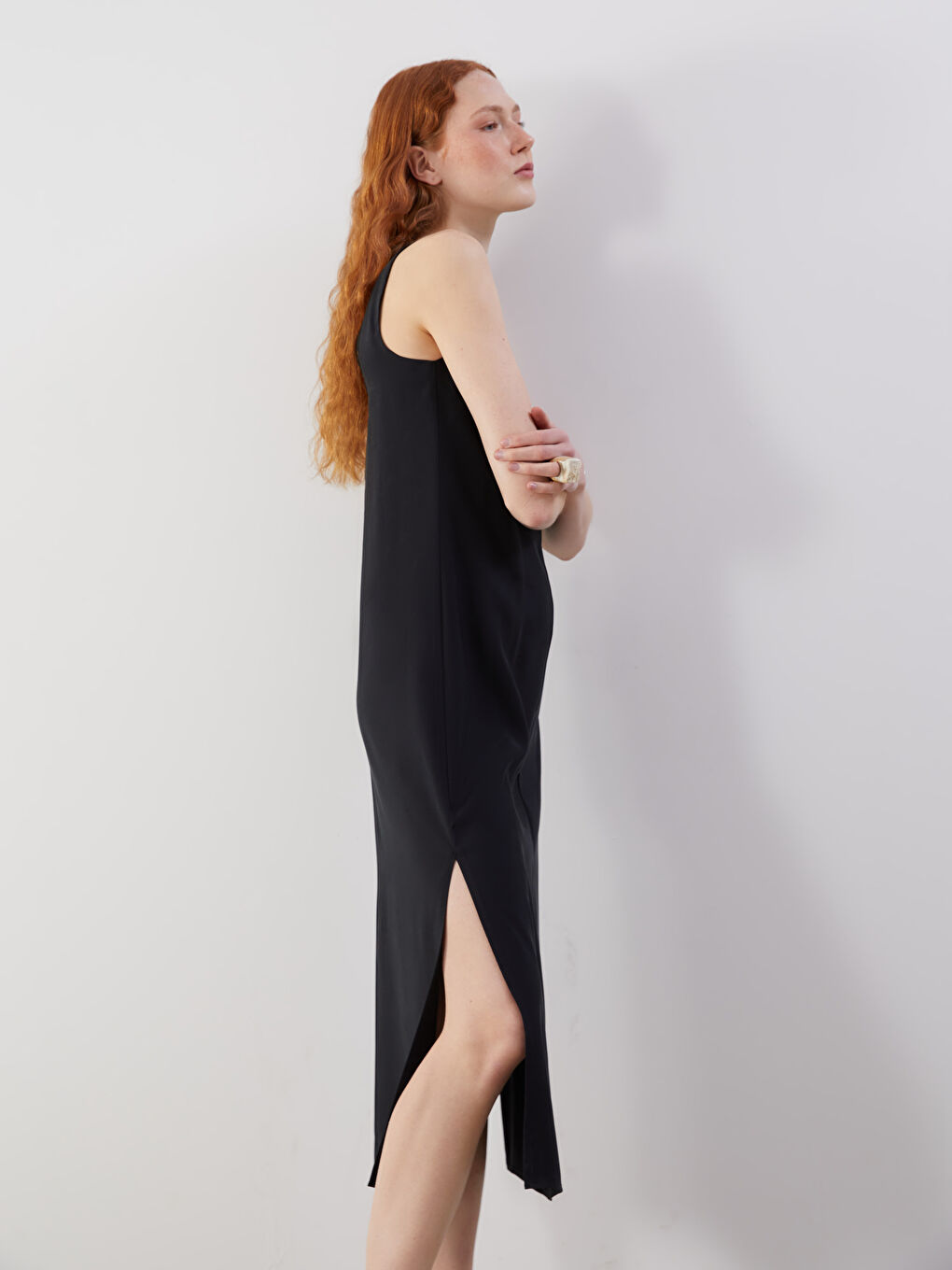 LCW Vision Woman BLACK Dress -S5IT42Z8-CVL