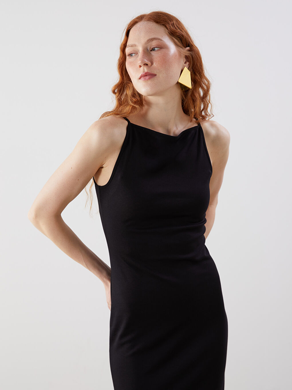 LCW Vision Woman BLACK Dress -S5IT50Z8-CVL