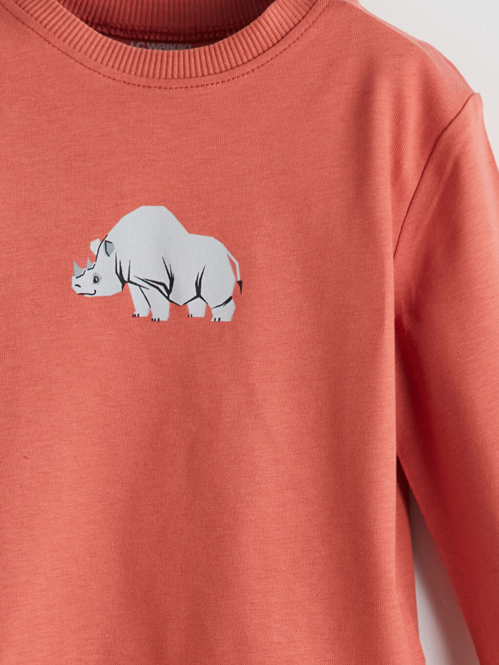 Kahverengi Bisiklet Yaka Baskılı Erkek Çocuk Tişört-2