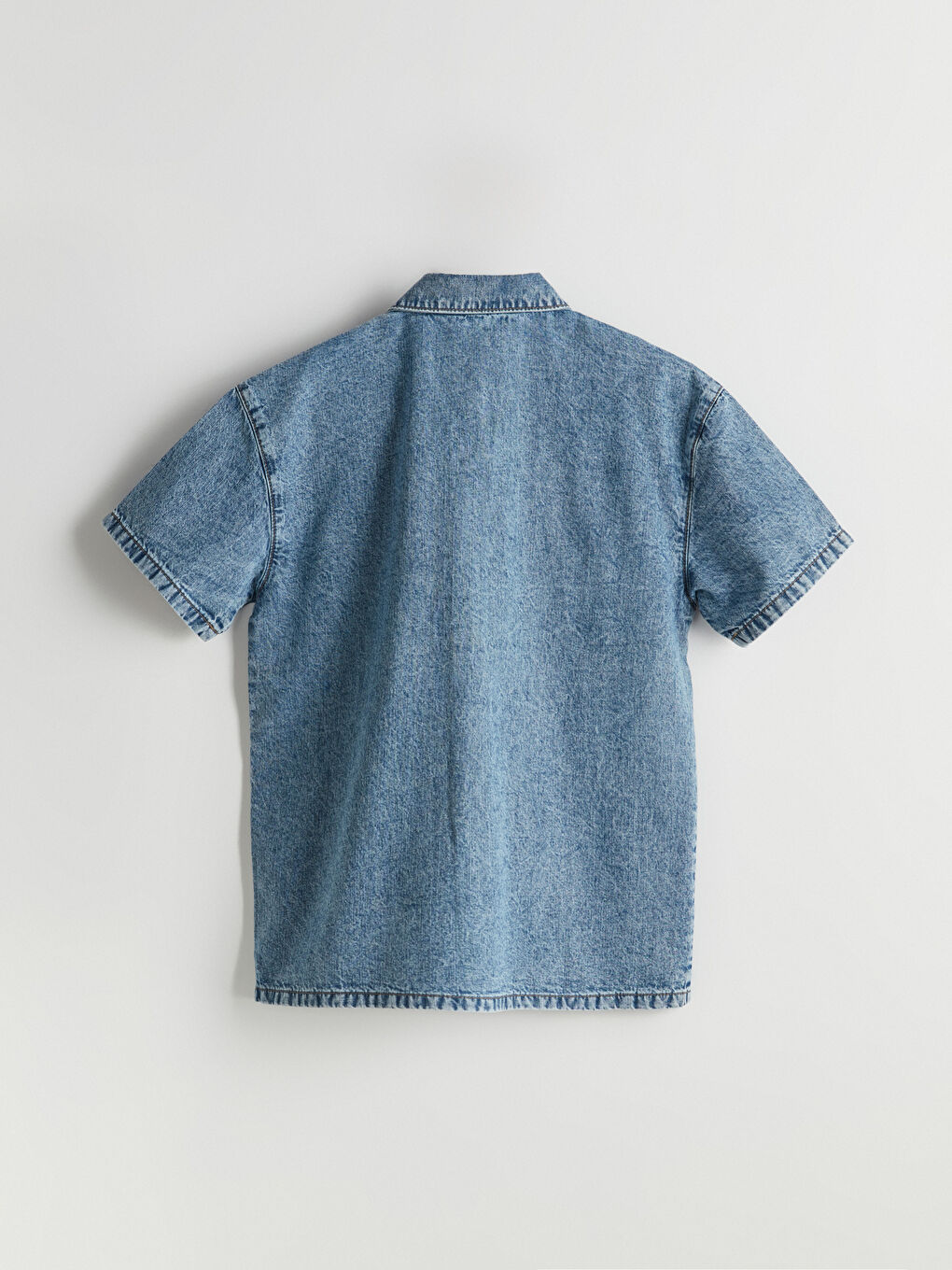 LC Waikiki Short Sleeve Boys' Denim Shirt -S5IT68Z4-311