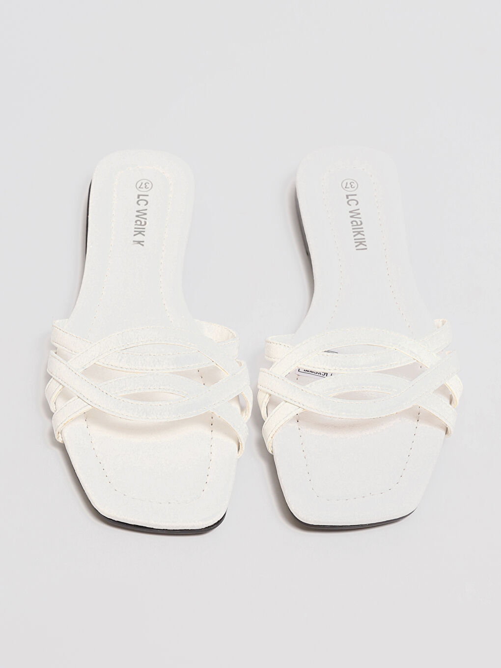 Faux Leather Women's Slippers-4