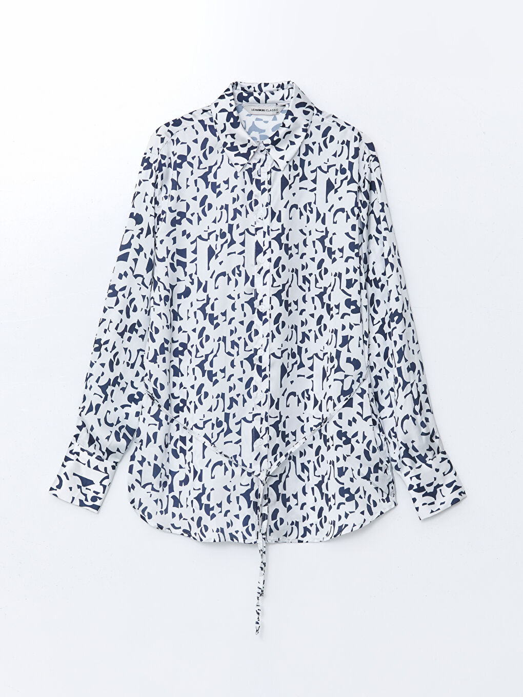 Patterned Satin Women's Shirt-4