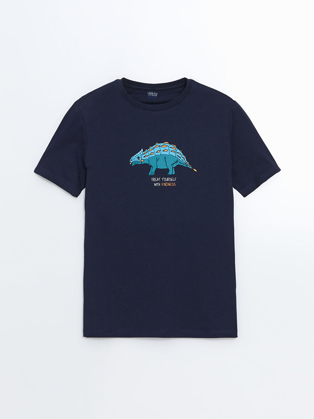 Lacivert Bisiklet Yaka Erkek Çocuk Tişört