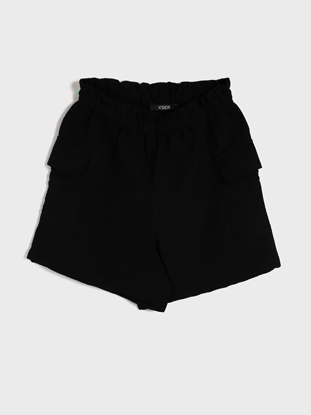 Elastic Waist Women's Cargo Shorts-4