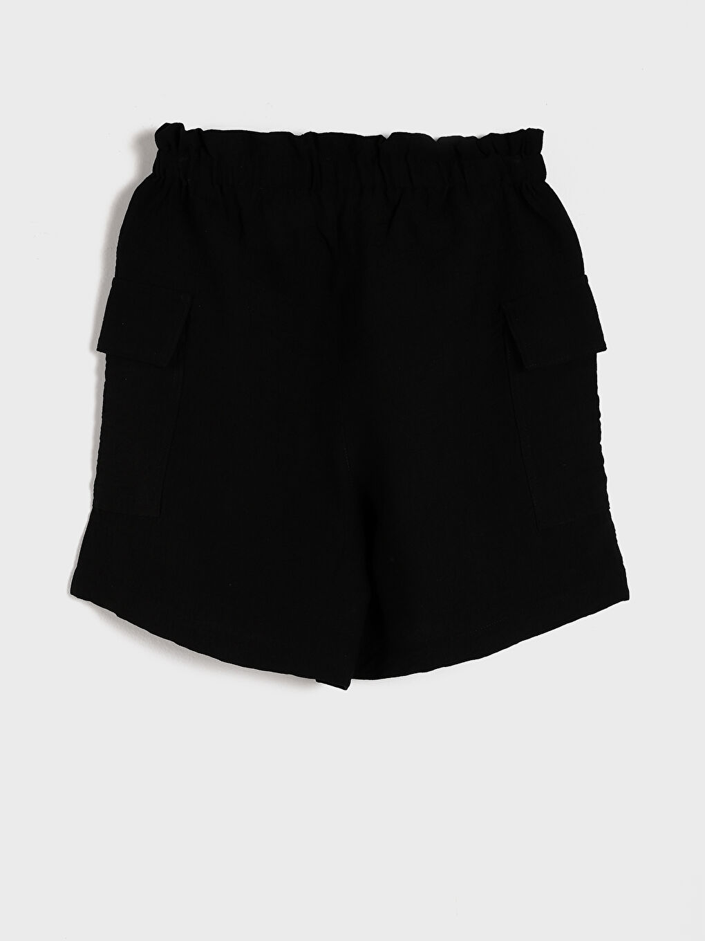 Elastic Waist Women's Cargo Shorts-5