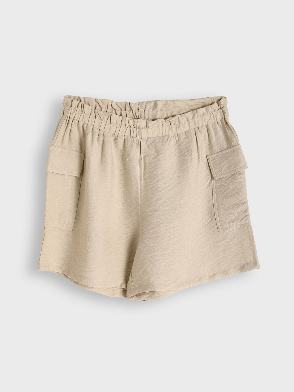 Elastic Waist Women's Cargo Shorts