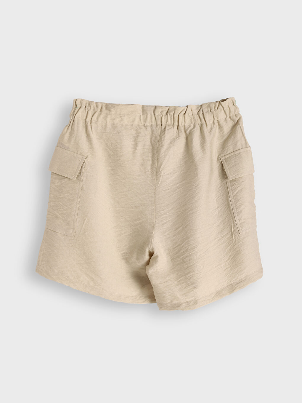 Elastic Waist Women's Cargo Shorts-1