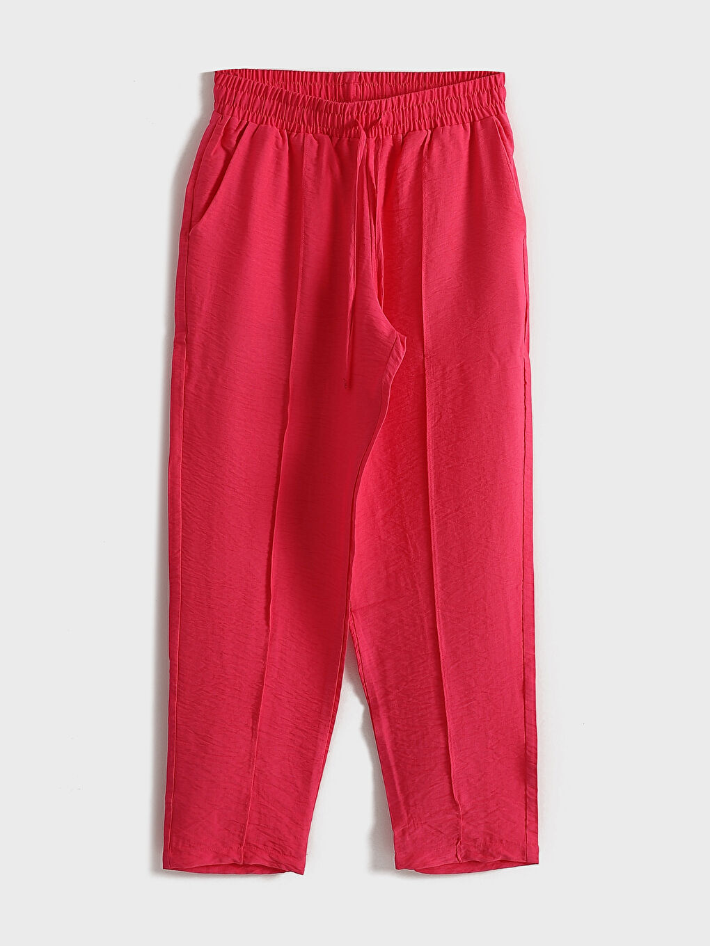 Elasticated Waist Loose Fit Women's Trousers -S5IV38Z8-R28