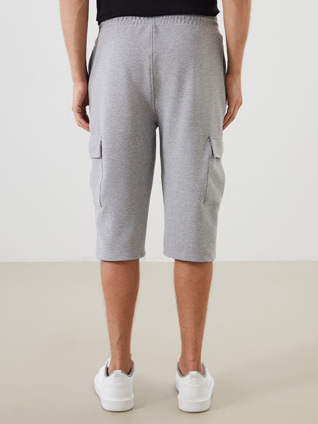 Gri Standart Kalıp Erkek Şort-3