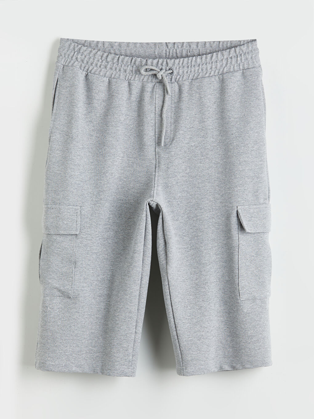 Gri Standart Kalıp Erkek Şort-4
