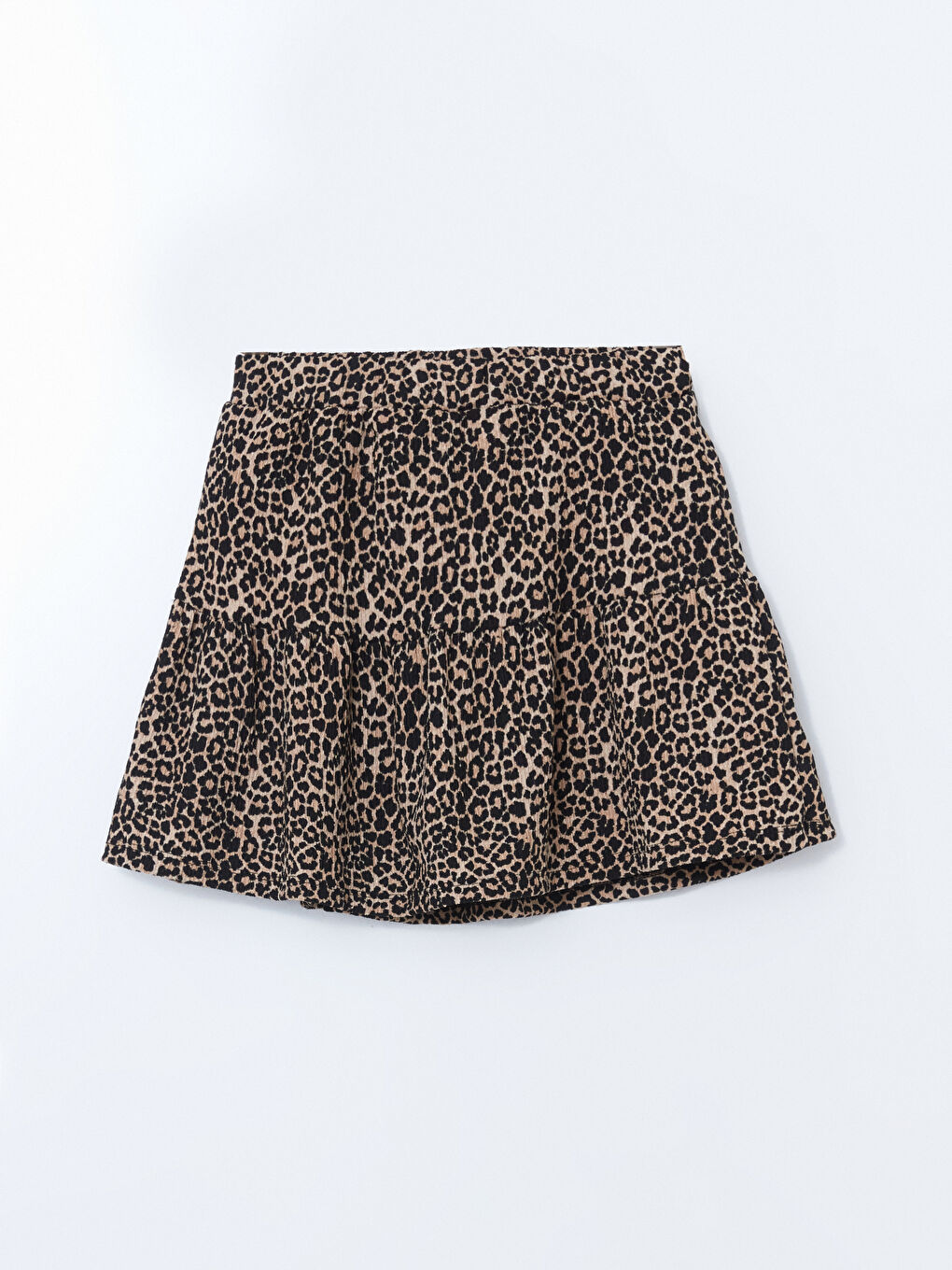 Elastic Waist Leopard Print Girl’S Skirt -S5IV77Z4-LQY