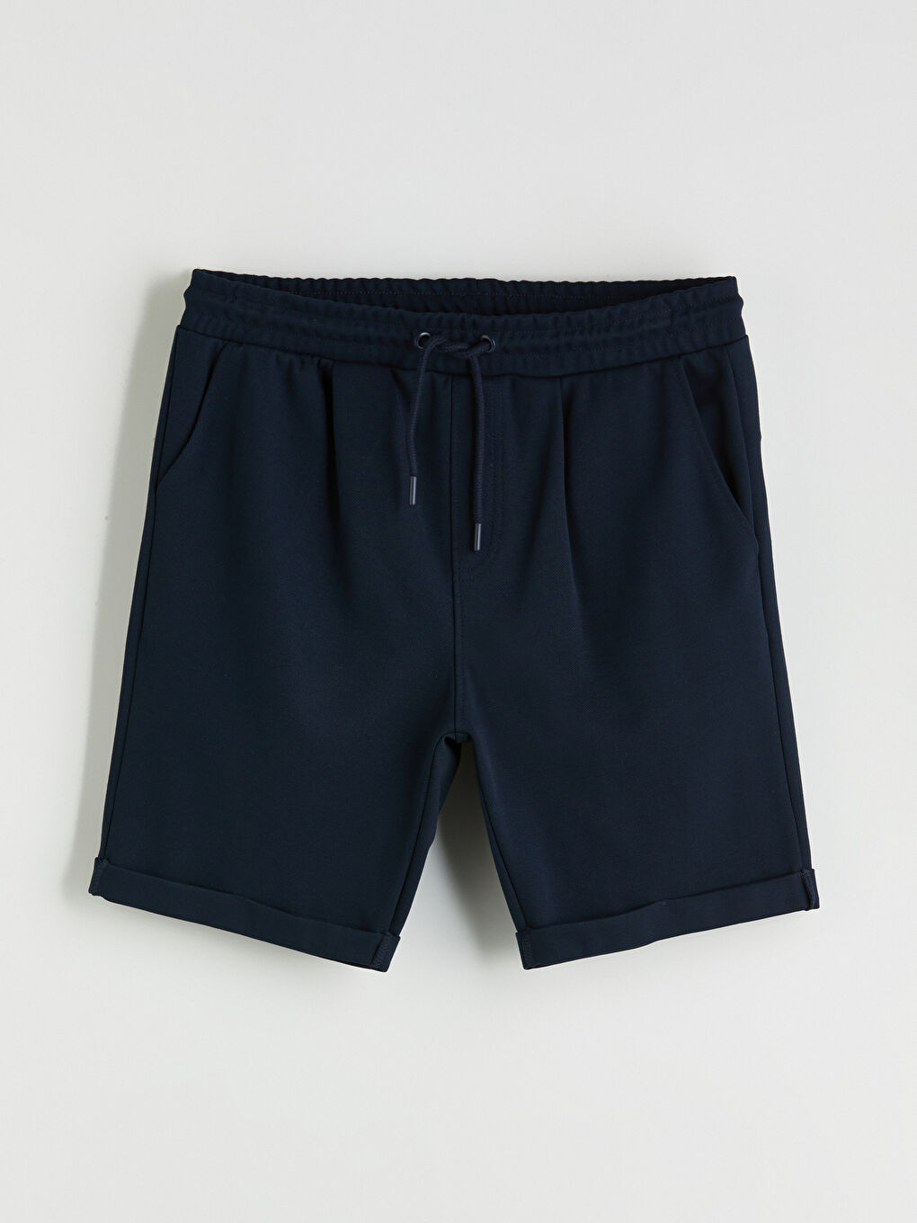 Regular Fit Pique Men's Shorts -S5IV84Z8-RFH
