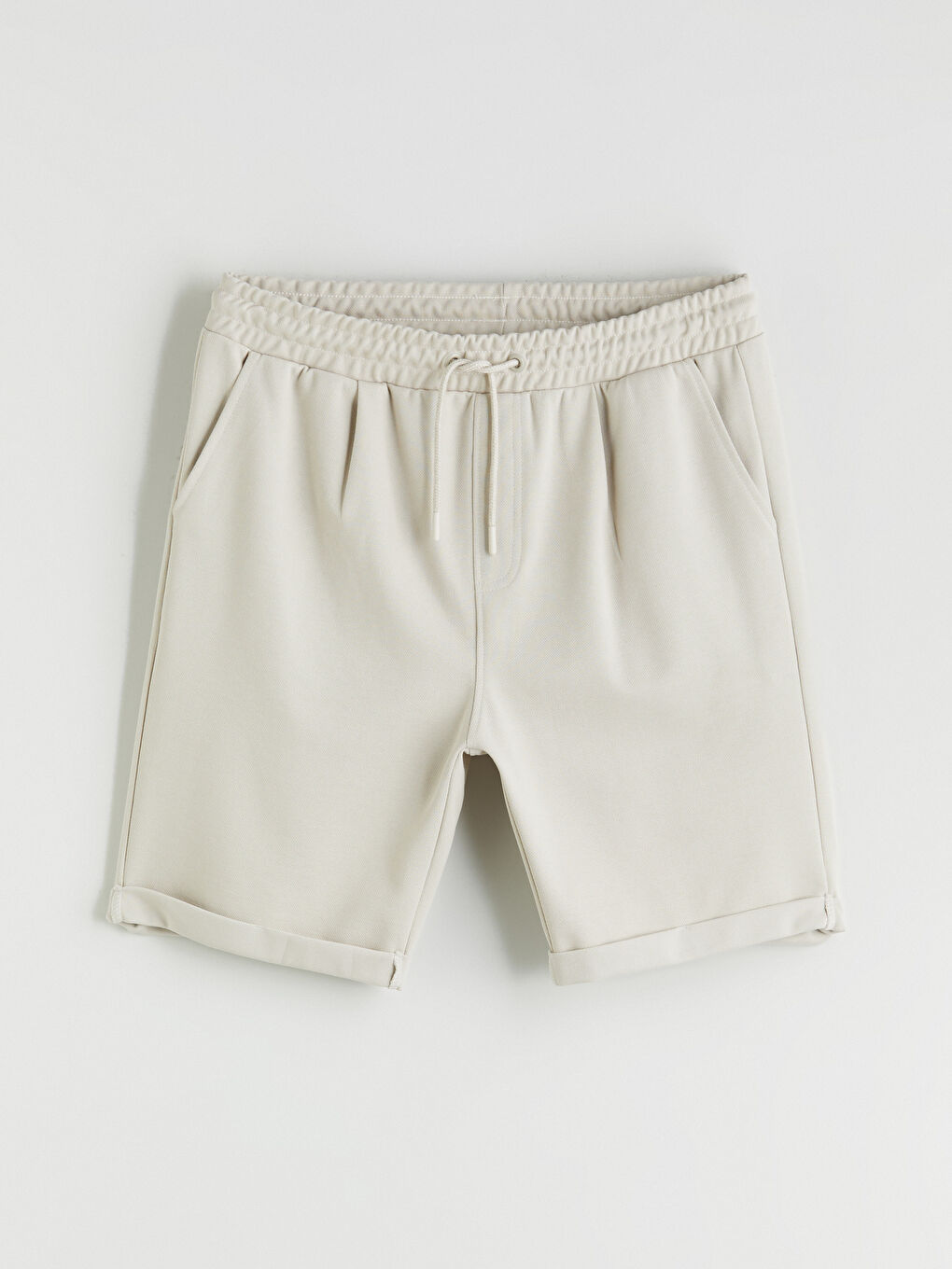 Regular Fit Pique Men's Shorts -S5IV84Z8-Z3M