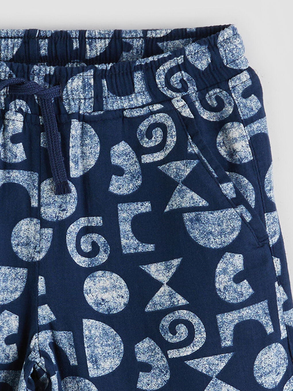 Elasticated Waist Muslin Boys' Shorts -S5IV90Z4-LSJ