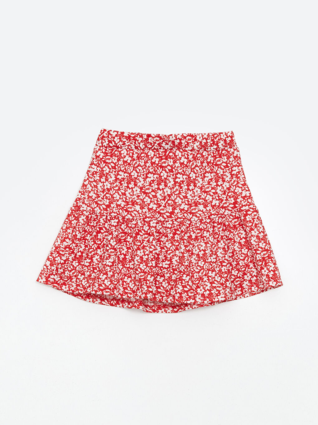 Floral Girl's Short Skirt with Elastic Waist -S5IY15Z4-LTQ