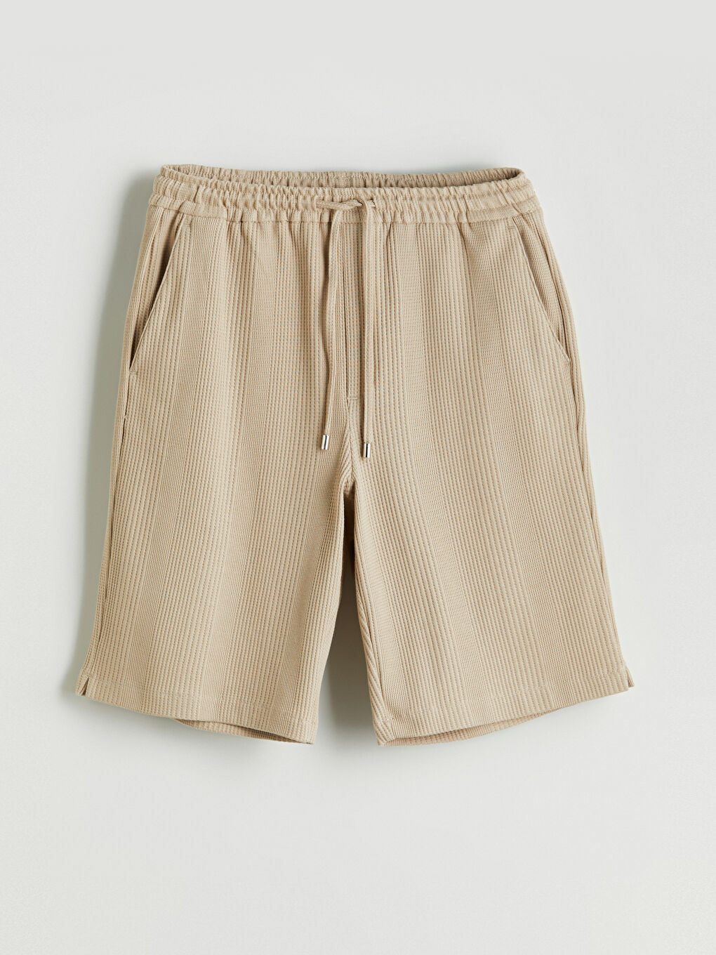 Bej Standart Kalıp Erkek Şort-8