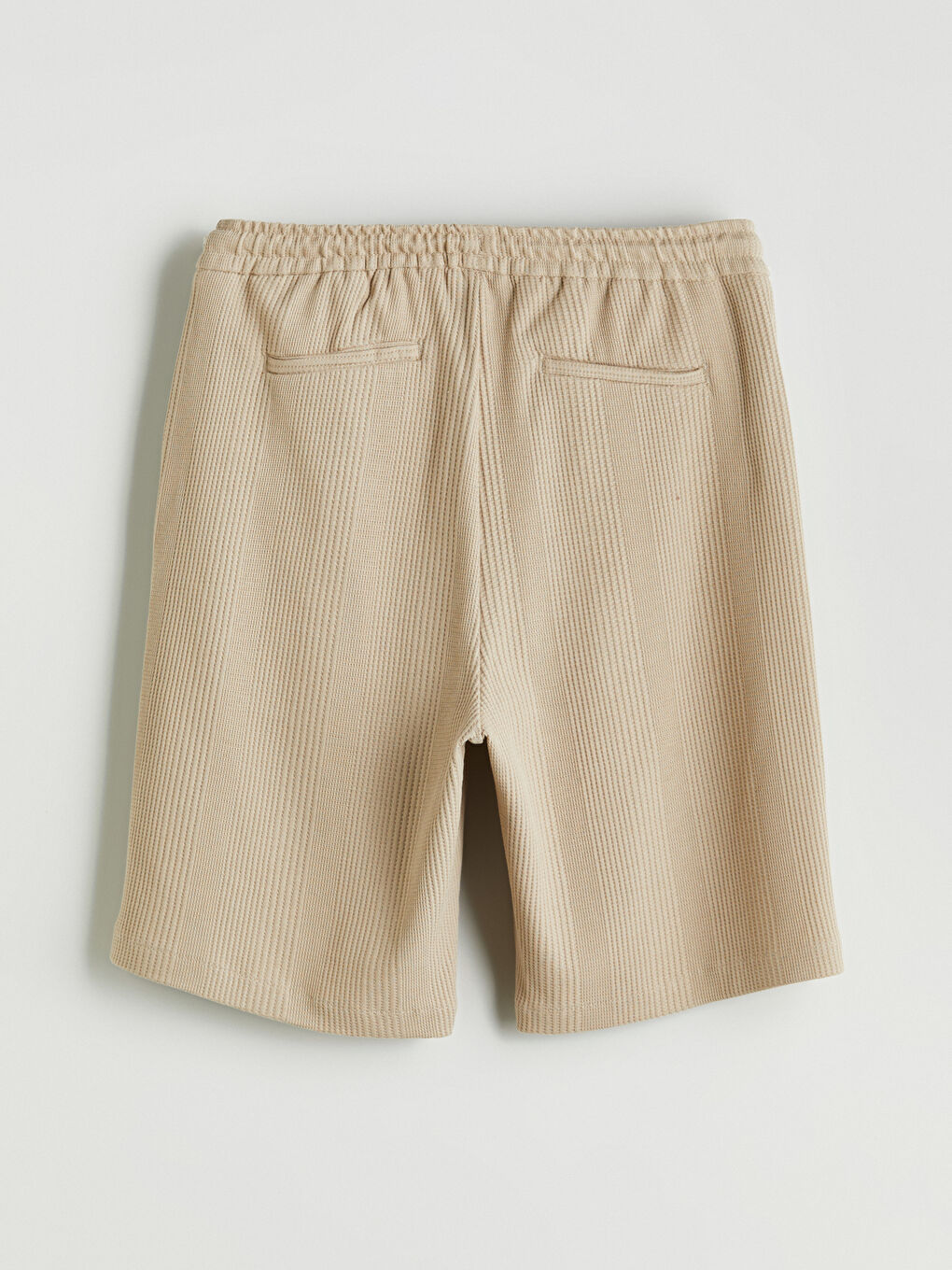 Bej Standart Kalıp Erkek Şort-9