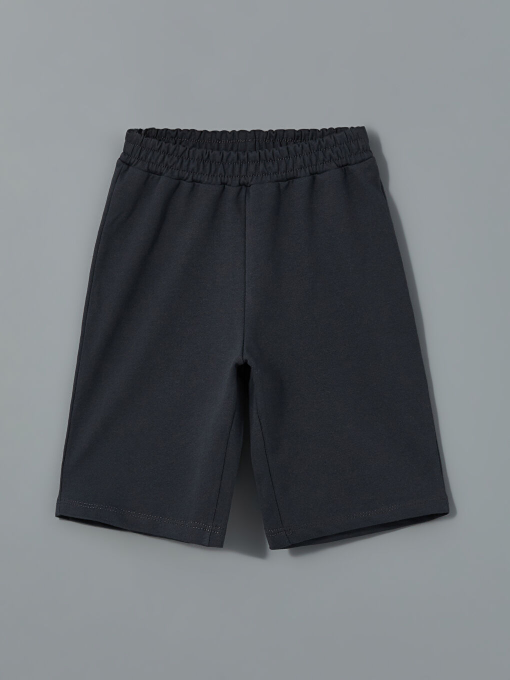 Antrasit Beli Lastikli Erkek Çocuk Şort