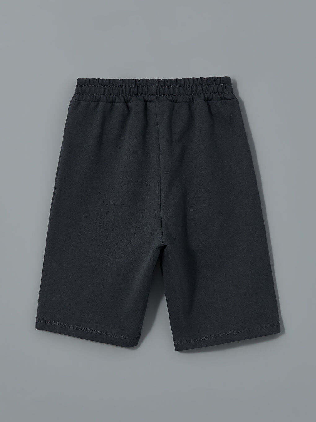 Antrasit Beli Lastikli Erkek Çocuk Şort-1