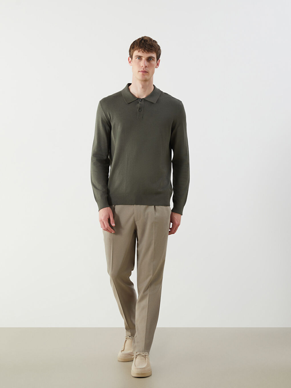 Yeşil Standart Kalıp Erkek Pantolon