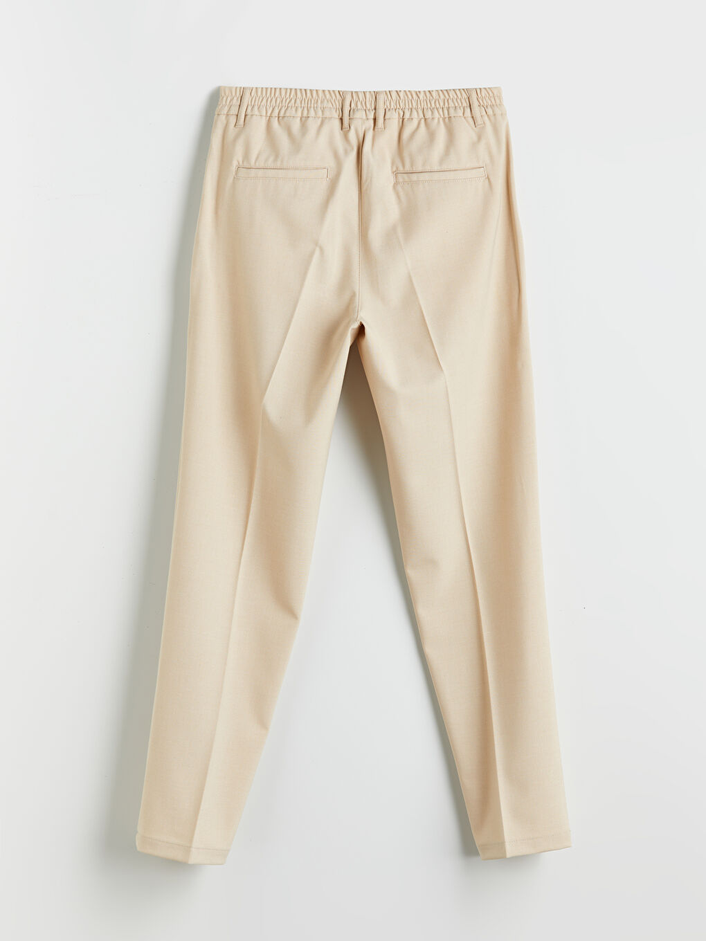 Bej Standart Kalıp Erkek Pantolon-5