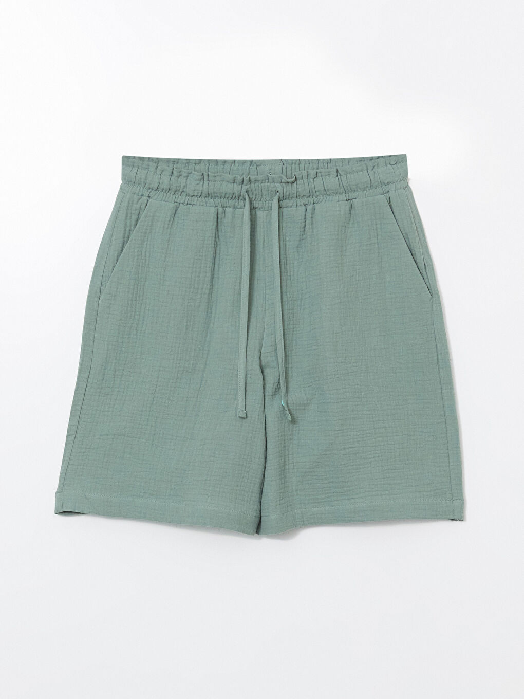 Woman GREEN Shorts -S5IY71Z8-SMG