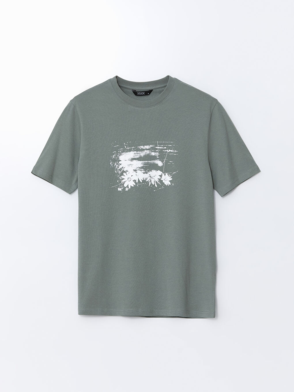 XSIDE Crew Neck Printed Jersey Men's T-Shirt -S5IY73Z8-S0H