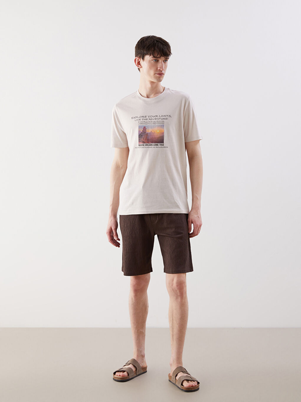 XSIDE Crew Neck Printed Jersey Men's T-Shirt -S5IY74Z8-SXJ