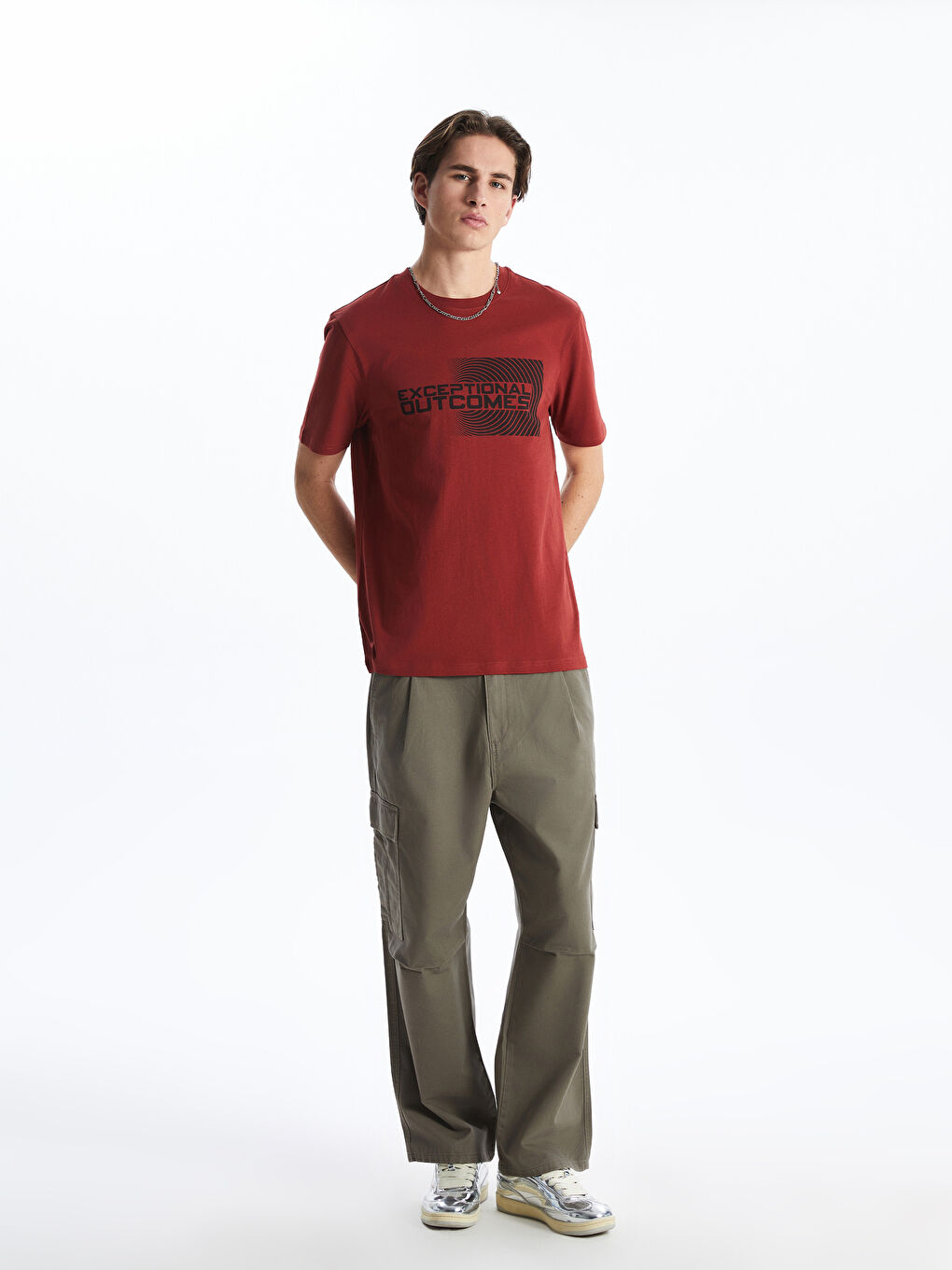 XSIDE Crew Neck Printed Jersey Men's T-Shirt -S5IY77Z8-S29