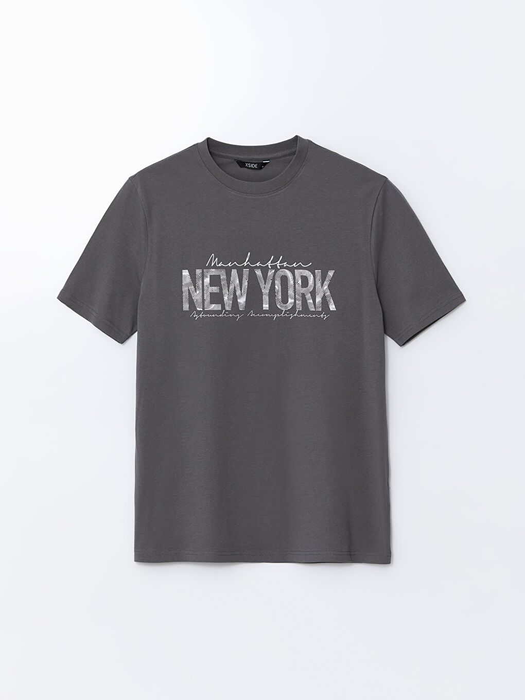 XSIDE Στρογγυλή Λαιμόκοψη Νέα Υόρκη Εκτυπωμένο Jersey Ανδρικό T-Shirt -S5IY78Z8-YRM