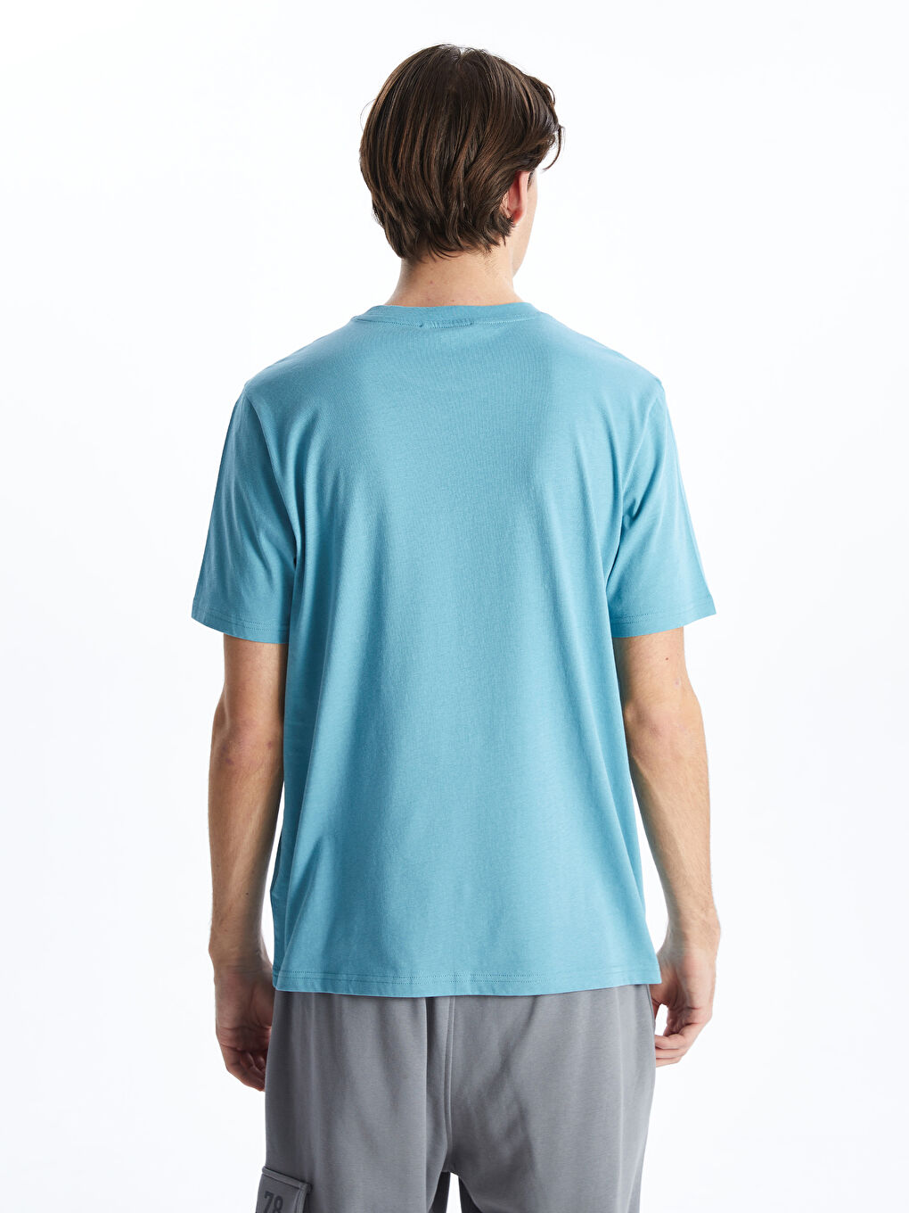 XSIDE Crew Neck Printed Jersey Men's T-Shirt -S5IY80Z8-P5P