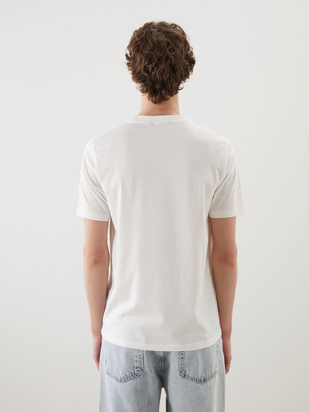 XSIDE Crew Neck Printed Jersey Men's T-Shirt -S5IY82Z8-EEW
